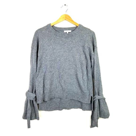madewell Sweaters - Madewell Sweater Tie Cuff Sleeve Bell gray M